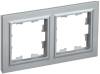 Рамка 2-постовая IEK Brite BR-M22-K47 алюминий