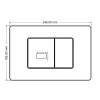 Кнопка смыва Abber AC0122SMB сенсорная, черная матовая фото 6