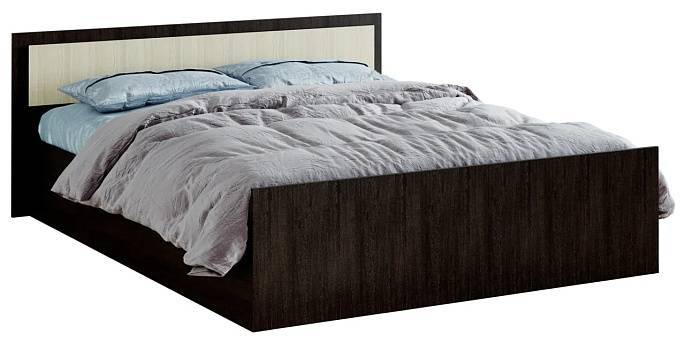 Кровать БТС МЕБЕЛЬ Фиеста Light Н001152 венге, с проложками ДСП 140x200