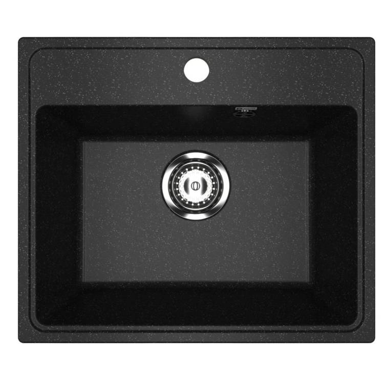 Мойка кухонная Uperwood Econ UPD-408 4910201234 черная матовая, 49x42