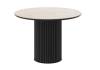 Стол Дик DikLine AKR120 00-00075273 krater perla, подстолье черное, опоры черные 120x120x76