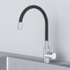 Смеситель для кухни Am.Pm X-Joy S F85B07602 хром, черный, с гибким изливом фото 7