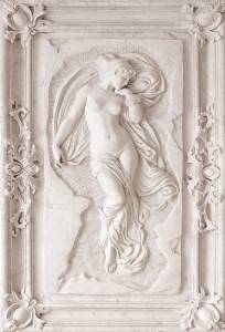 3D Фотообои Artegrafico «Барельеф с обнаженной девой» BR-029 акварель