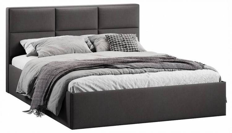 Кровать двуспальная Трия Стелла TRI_257399 Графит