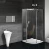 Душевой уголок Good Door Galaxy R-90-C-CH профиль хром
