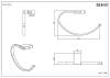 Набор аксессуаров для ванной Black&White GA-7710C хром фото 3