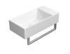 Раковина GSI Kube X 9486011 белый глянцевый, 50x25 фото 2