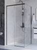 Душевой уголок Cezares PLANE-AH-1-100/80-C-GM профиль оружейная сталь, стекло прозрачное, 100x80x195 фото 4