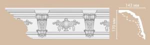 Плинтус потолочный с рисунком DECOMASTER DT-9885 240x14x17