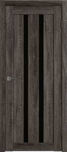 Межкомнатная дверь Владимирская Фабрика Дверей Atum 2 Terra Vellum стекло Black Gloss 800x2000