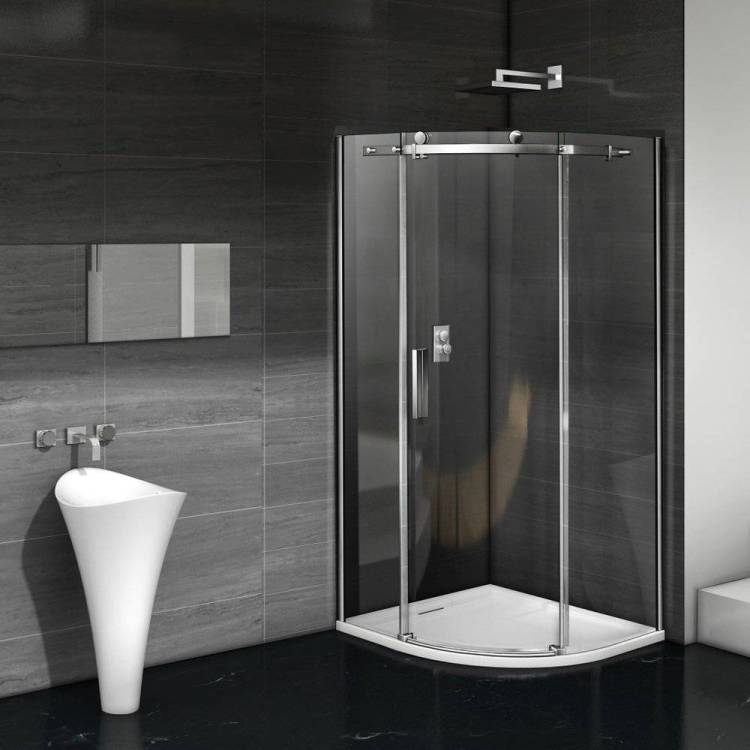 Душевой уголок Good Door Galaxy R-90-C-CH профиль хром