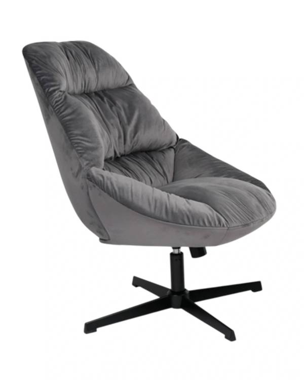Кресло Stool Group Оррелл QH-8347KT HLR-21 dark grey серый