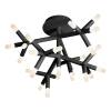Потолочная светодиодная люстра iLedex Savage FS-017-X25 BK фото 2