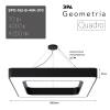 Подвесной светодиодный cветильник Geometria ЭРА Quadro SPO-162-B-40K-070 70Вт 4000К черный Б0050585 фото 7