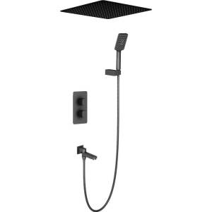 Душевой комплект Timo Petruma SX-5019/03SM черный, с внутренней частью