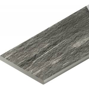 Бордюр Italon Скайфолл X2 620090000700 Бортик Гриджио Альпино Закругленный Правый 30x60