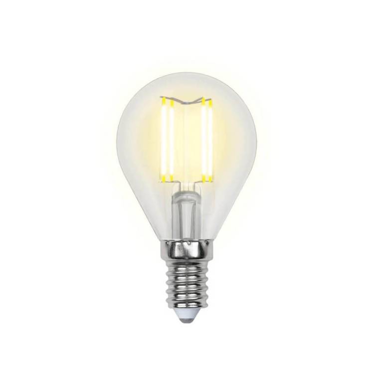Лампа светодиодная филаментная Uniel Sky Globe LED-G45-6W/WW/E14/CL