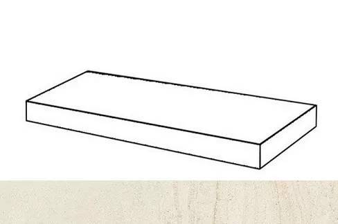 Ступень Italon Рум 620070001219 Стоун Уайт угловая правая 33x60