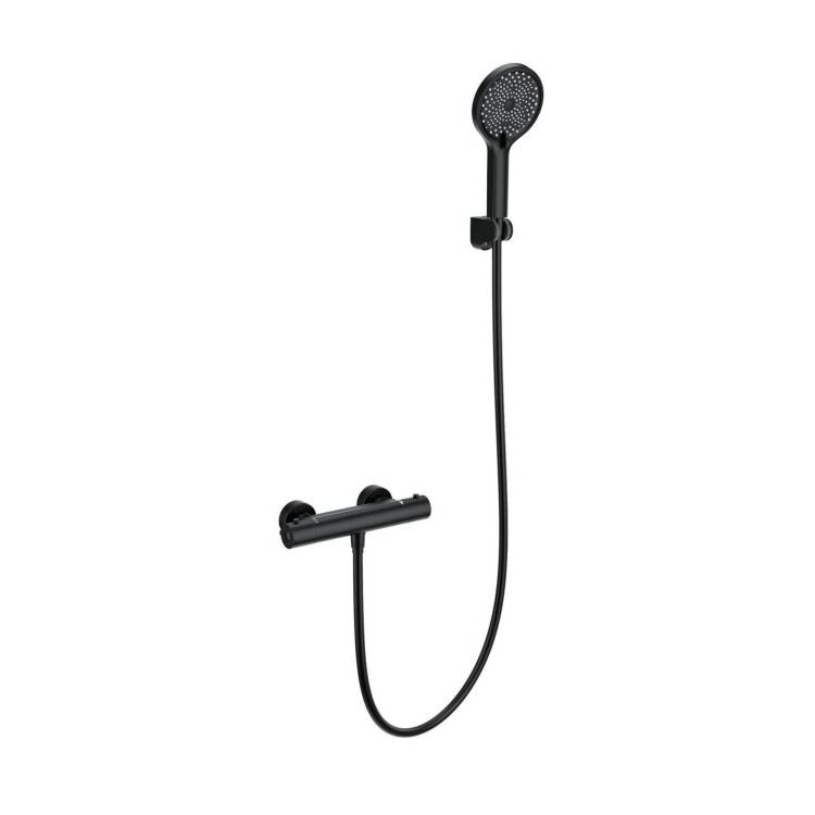 Смеситель для душа Wonzon & Woghand WW-B2012-A-MB термостатический, черный матовый