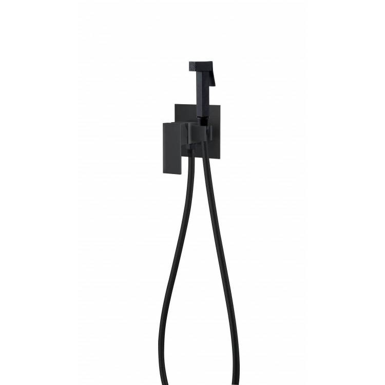 Гигиенический душ D&K Liszt Bayern DA1514505 черный, встраиваемый, со смесителем