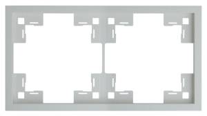 Двухместная рамка Rikett Standart 35820 SV серебро