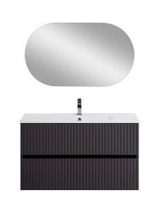 Тумба под раковину Art&Max Torino AM-TORINO-1000-2C-SO-GF-P Графит, 100x43.8x57