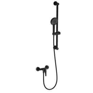 Смеситель для душа Wonzon & Woghand WW-4570-MB с душевым гарнитуром, черный матовый