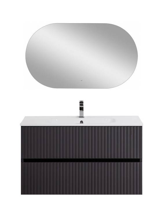 Тумба под раковину Art&Max Torino AM-TORINO-1000-2C-SO-GF-P Графит, 100x43.8x57