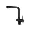 Смеситель для кухни Paulmark Dosse Do214418-AN с гибким изливом, антрацит