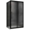 Душевой уголок Abber Schwarzer Diamant AG30150BMH-S80BM профиль черный, стекло матовое, 80x150x195