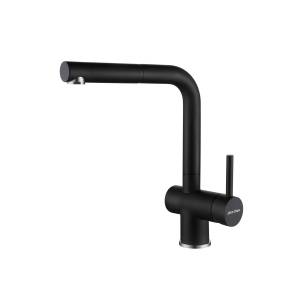 Смеситель для кухни Paulmark Dosse Do214418-AN с гибким изливом, антрацит