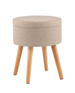 Пуф Stool Group Store Woody HS-WL14 V1 бежевая, рогожка, с ящиком