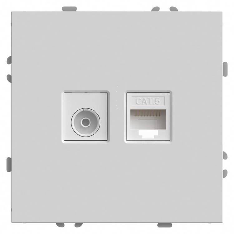 Розетка TV + компьютерная RJ-45 Stekker RST00-5106-01 49872