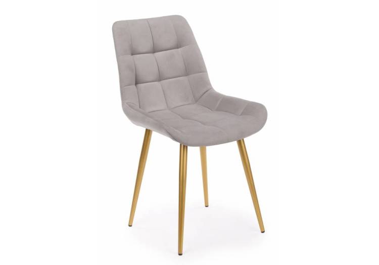 Стул на металлокаркасе Notta Челси 360 К 632497 латте (zd 290) / золотой np