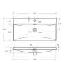 Раковина BelBagno BB-8076-3-80 белый глянцевый, 81x43x14.5 фото 6