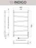 Полотенцесушитель электрический Indigo Element LCEEPF70-40BRRt черный муар фото 6