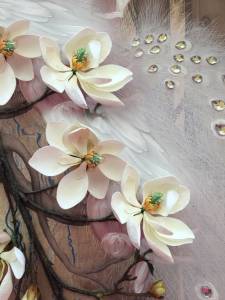 3D Фотообои Artegrafico «Объемная цветущая ветка» BR-027 акварель