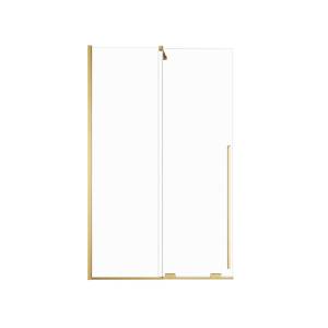 Душевая перегородка Veconi Premium Trento PTDW-50G-130-01-C4 профиль брашированное золото, стекло прозрачное, 130x200