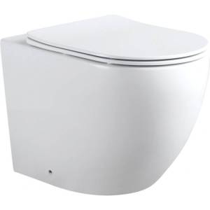 Унитаз приставной Aquanet Cetus 2.0 F безободковый, с крышкой-сиденьем микролифт