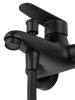 Смеситель для ванны Wonzon & Woghand WW-AE3205-MB с душевым гарнитуром, черный матовый фото 4