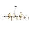 Люстра Crystal Lux ARMONICA SP8 BLACK/BRASS V1