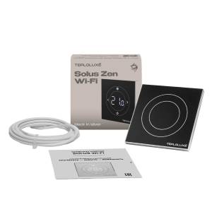 Терморегулятор электронный Теплолюкс Solus Zen Wi-Fi черный-серебро