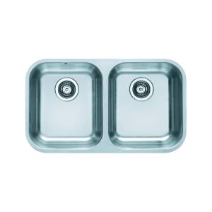 Кухонная мойка Alveus Duo 30 1036849 Sat-90 с сифоном, 75.2x44