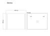Зеркало Grossman NORMA 1000x800x45 LED с механическим выключателем фото 2