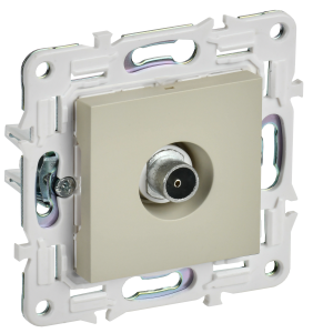 ТВ-розетка оконечная IEK Skandy SK-A10-O-K10 бежевый