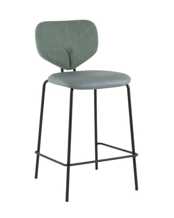 Стул полубарный Stool Group Masey B2339-H65 M8539+Curio-37 зеленый со светло-зеленой экокожей