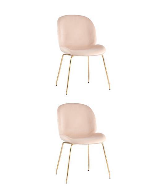 Набор из 2 стульев Stool Group Beetle 8329 VELVET BEIGE X2 бежевый