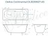 Чугунная ванна Delice Continental DLR230627-AS 180x80, белая, с антискользящим покрытием, с ножками фото 8