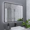Зеркало Grossman Elegans-норма Black 17100802 1000x800x45 мм, LED с сенсорным выключателем и подогревом фото 3