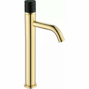 Смеситель для раковины Boheme Stick 122-G-MR-BLACK Gold Mramor Black